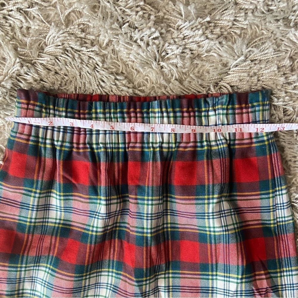 J. Crew Factory Wool Blend Classic Christmas Winter Holiday Plaid Print Size 00 - Picture 5 of 7